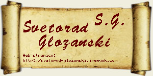 Svetorad Gložanski vizit kartica